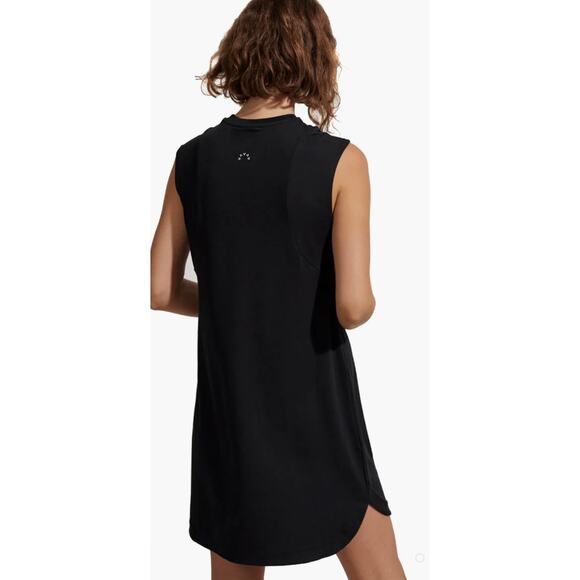 Varley Naples Women's Size Small Oversized Black Knit Mini Dress Minimalist - Picture 2 of 6